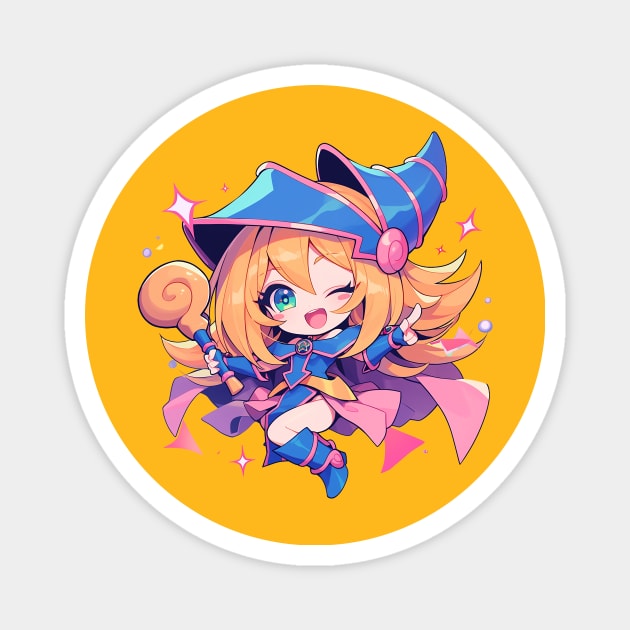 dark magician girl Magnet by peterdoraki